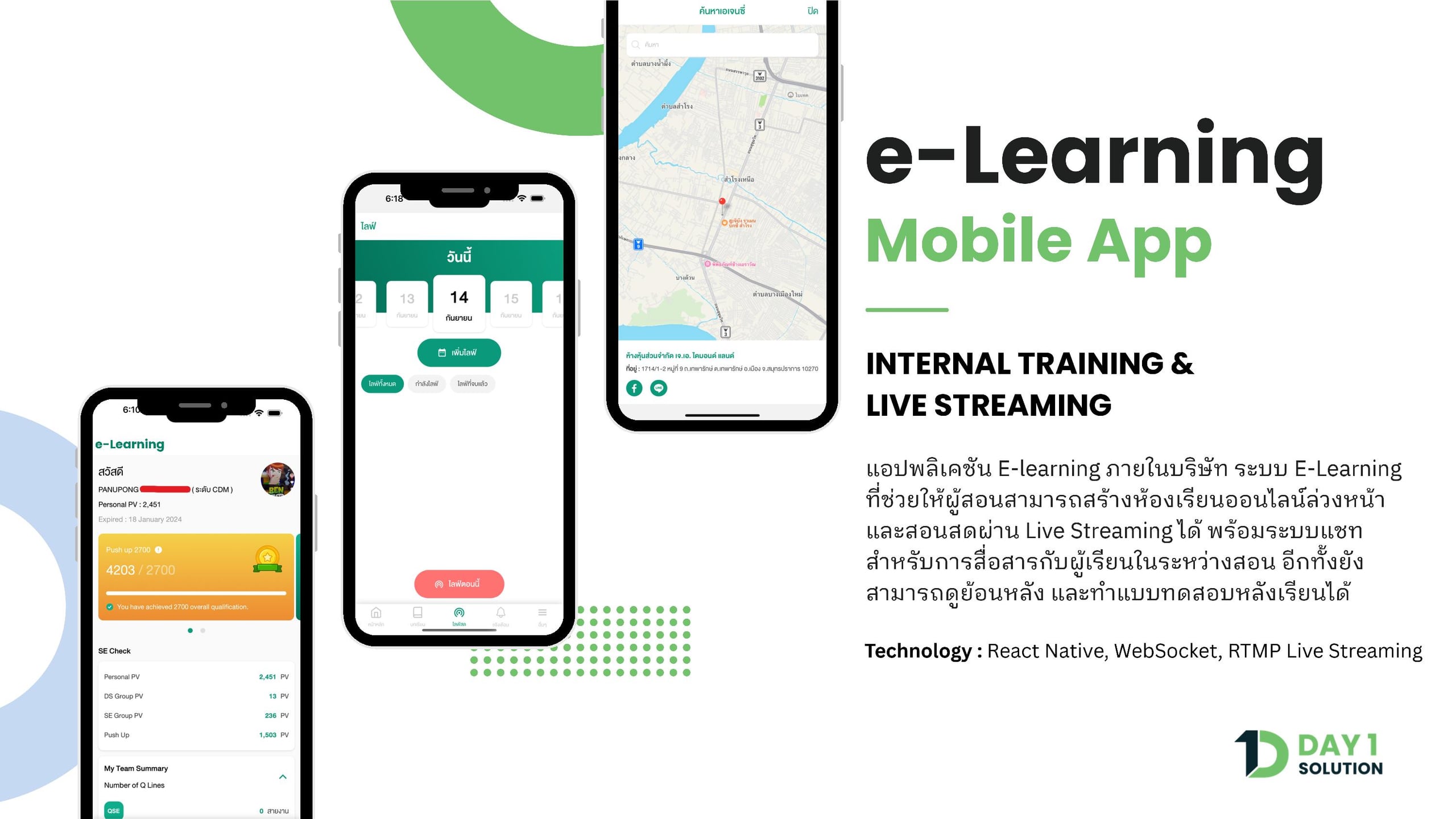 ระบบการเรียนรู้ออนไลน์และถ่ายทอดสดภายในองค์กร